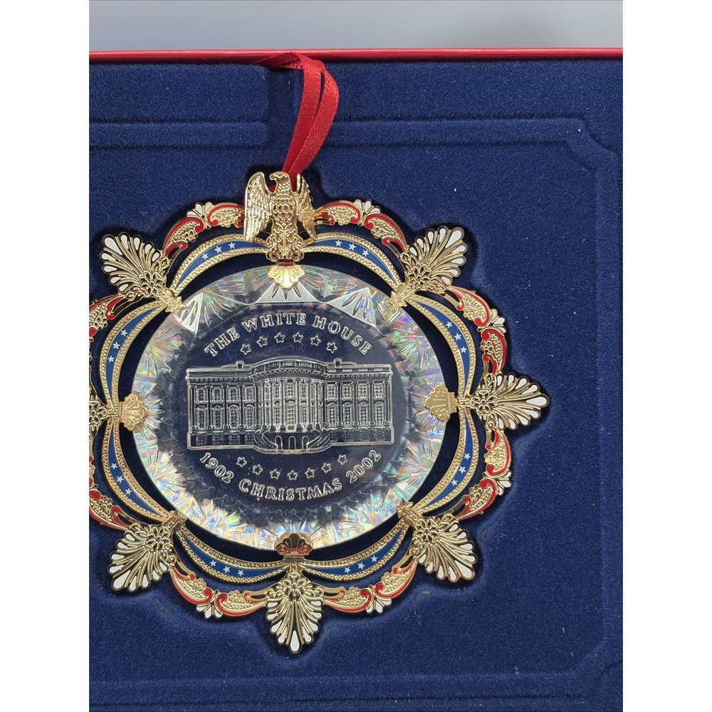 The White House Historical Association 2002 Christmas Ornament w/Box New